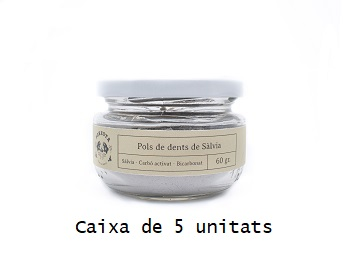 Caixa de pols de dents - sàlvia